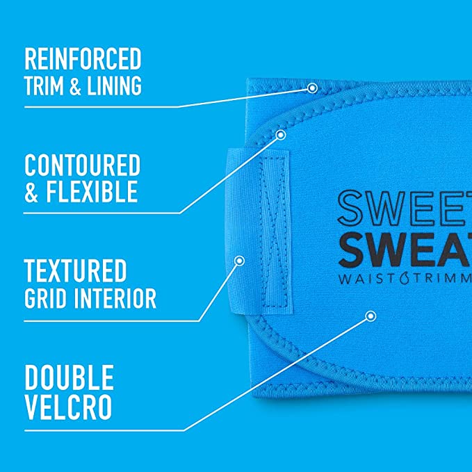 Sports Research Sweet Sweat Waist Trimmer - Helps Weight Loss For Men & Women