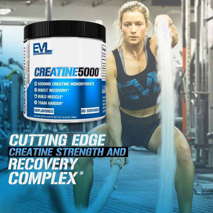 Evlution Nutrition Creatine 5000 Powder 300g, 5 Grams of creatine