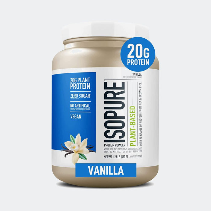 Isopure Protein Powder Plant Based 22 Servings, Gluten Free, Sugar Free