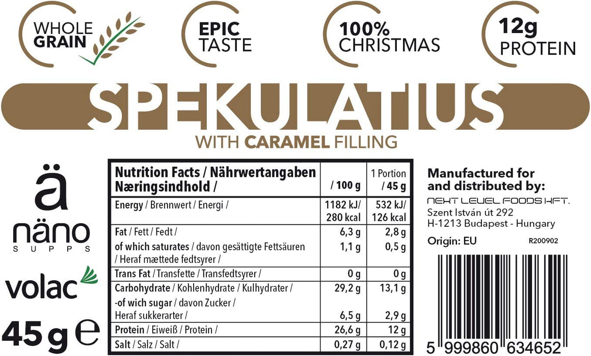 NANO Supps Protein Pancake (12 x 50g), Low in Calories, No Added sugars