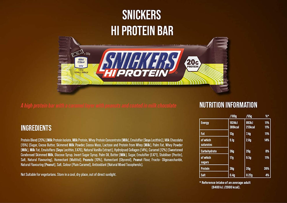 Snickers High Protein Bar (1 x12)