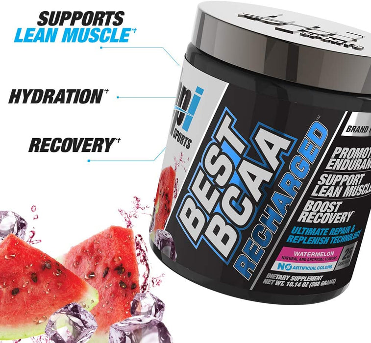 BPI Sports Best BCAA Recharged 30 Servings Watermelon Flavor