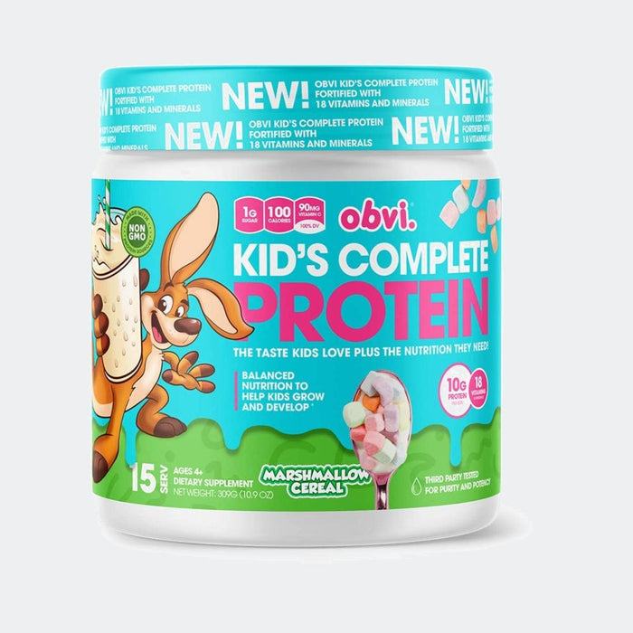 Obvi Kid's Complete Protein 15 Servings, Gluten Free,18 Vitamins & Minerals