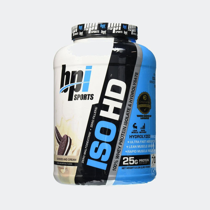 BPI Sports ISO HD Whey Protein Isolates for Muscle Growth, Recovery