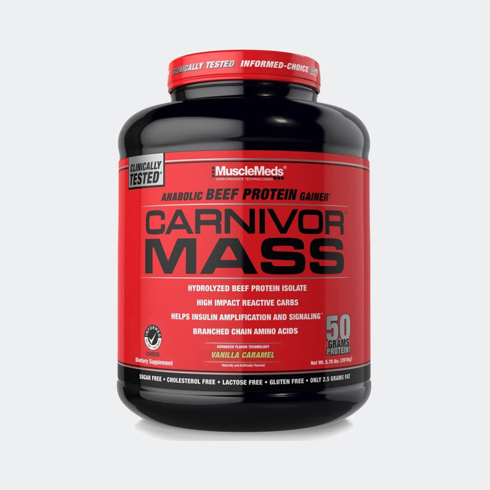 MuscleMeds Carnivor Mass Anabolic Beef Protein Gainer 6lb