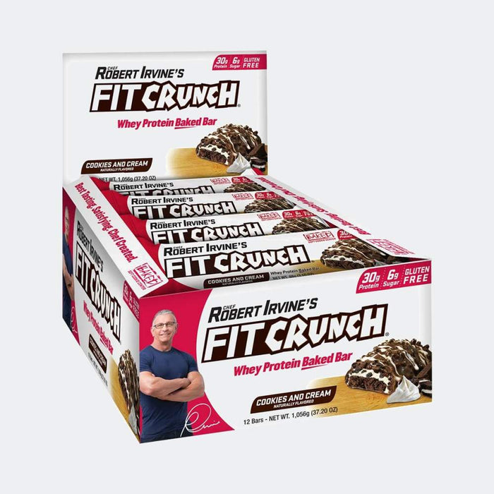 FitCrunch Whey Protein Baked Bar (Pack of 12)