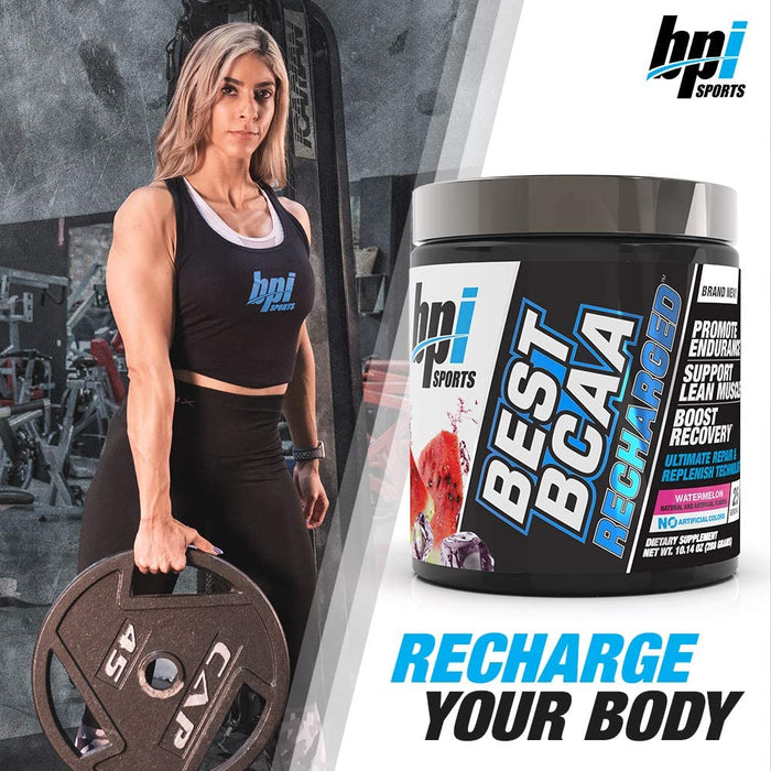 BPI Sports Best BCAA Recharged 30 Servings Watermelon Flavor