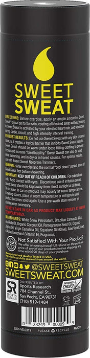 Sports Research Sweet Sweat Workout Enhancer Stick 6.4 oz, Improves circulation