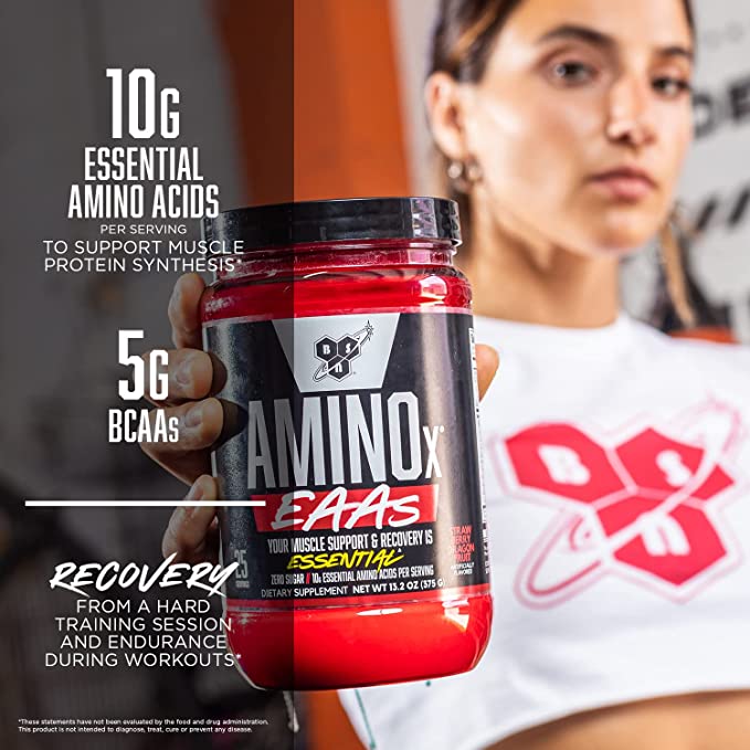 BSN Amino X EAAs, Muscle Recovery & Endurance, 10g Essential Amino Acids,