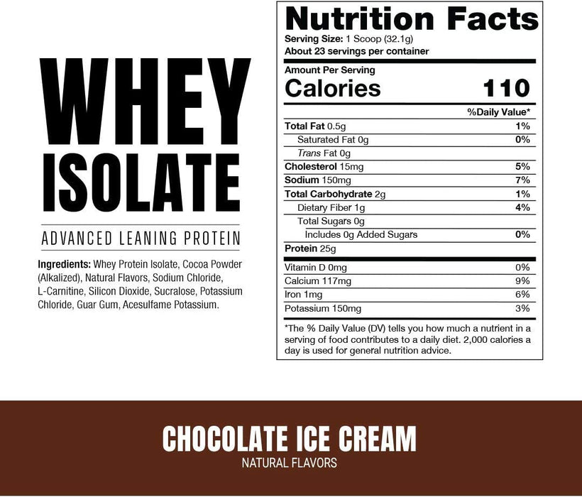 ProSupps Whey Isolate Protein Powder with L-Carnitine & 25g Protein