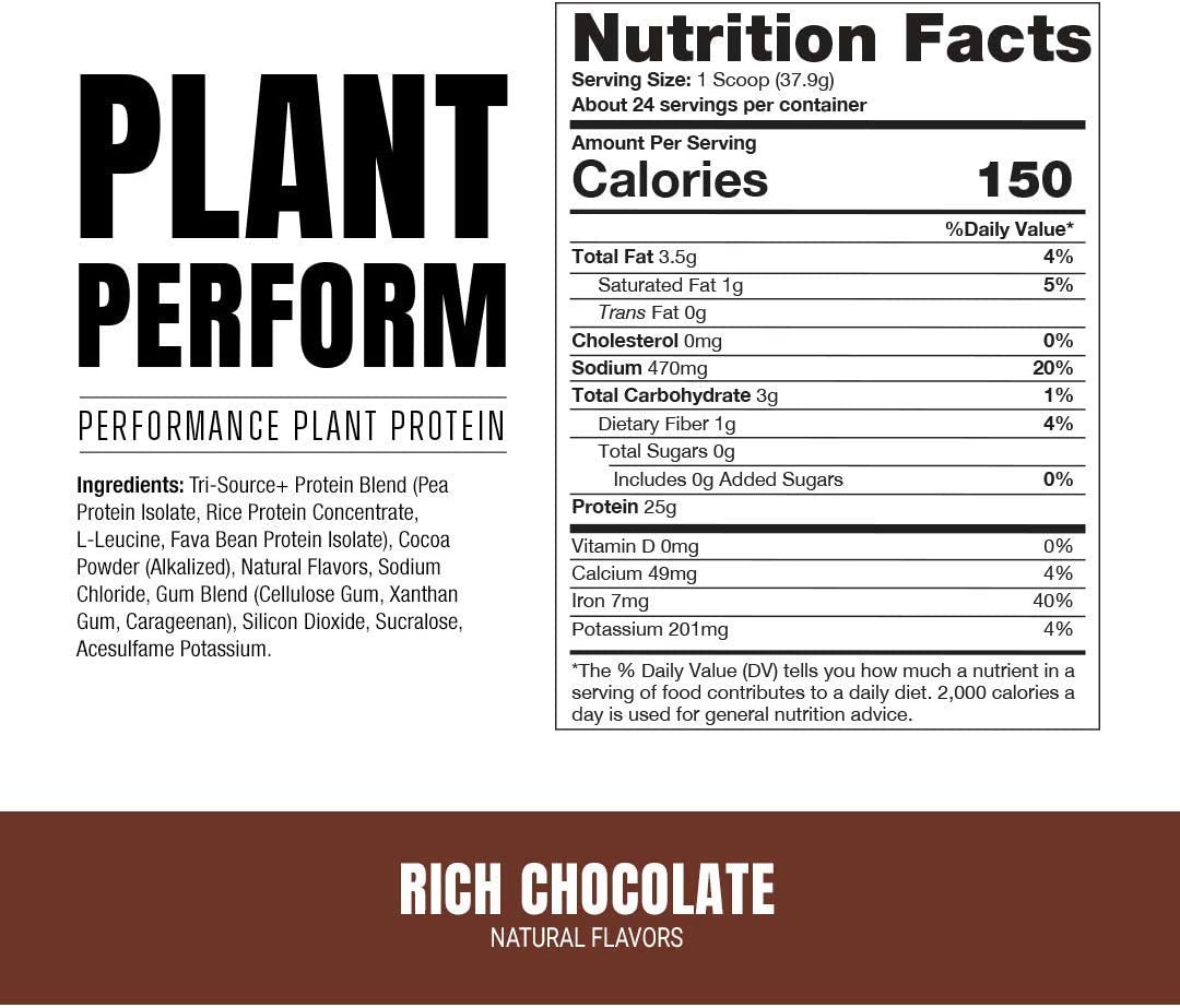 ProSupps Plant Perform Plant Based Protein Powder 24 Servings