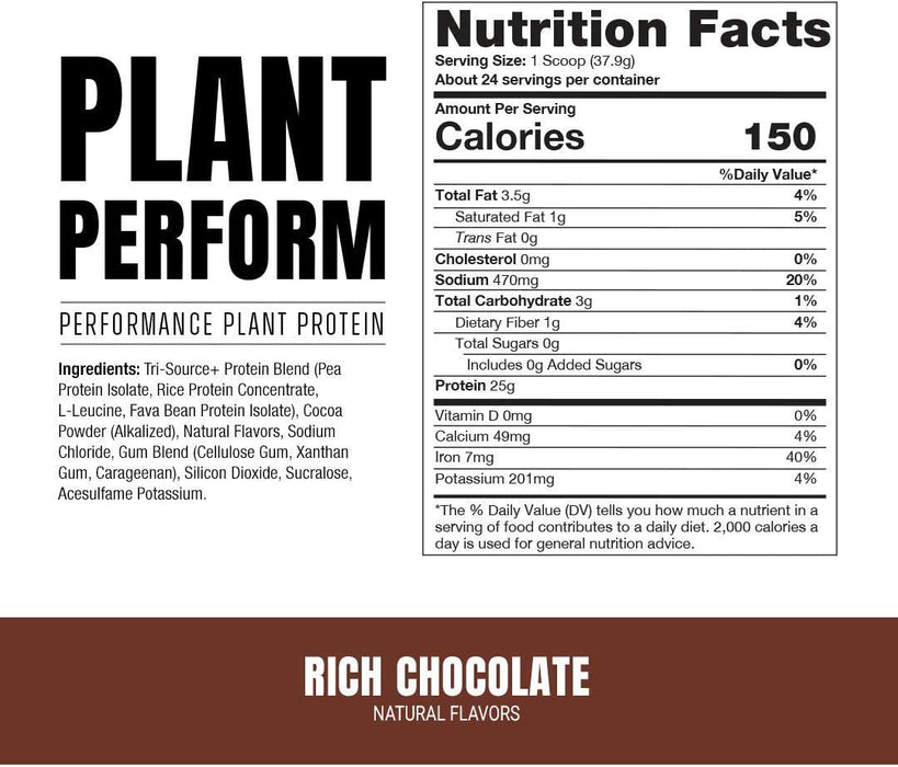 ProSupps Plant Perform Plant Based Protein Powder 24 Servings