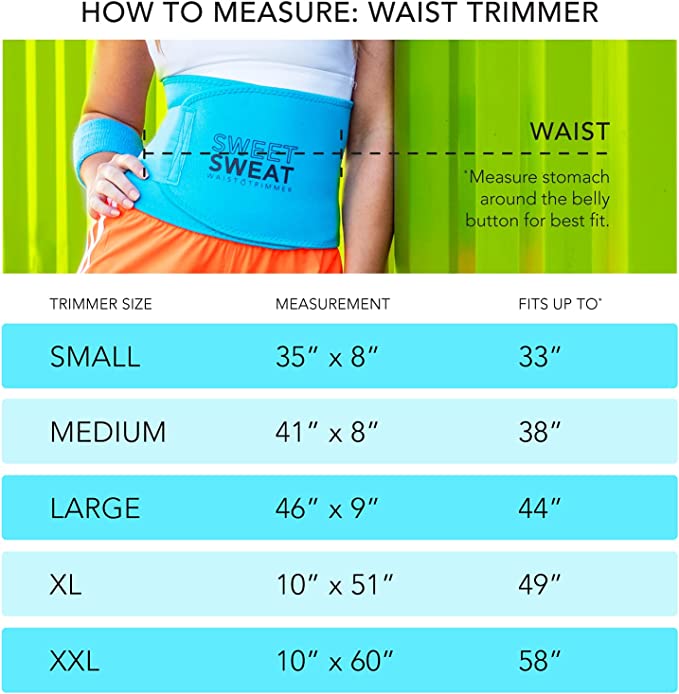 Sports Research Sweet Sweat Waist Trimmer - Helps Weight Loss For Men & Women