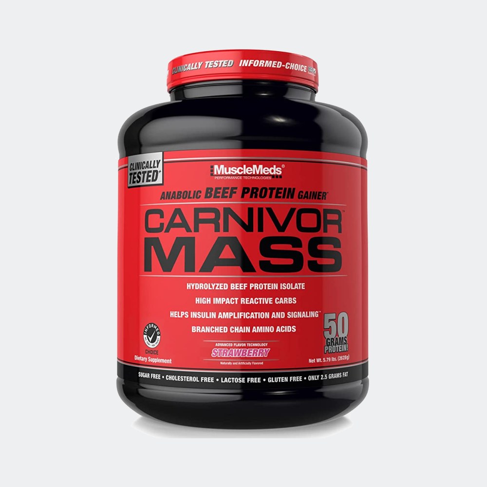 MuscleMeds Carnivor Mass Anabolic Beef Protein Gainer 6lb