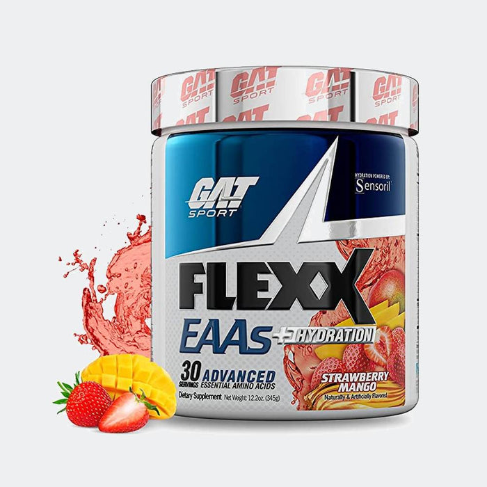 GAT Sport Flexx EAAs+Hydration 30 Servings, Essential Amino Acids with BCAAs