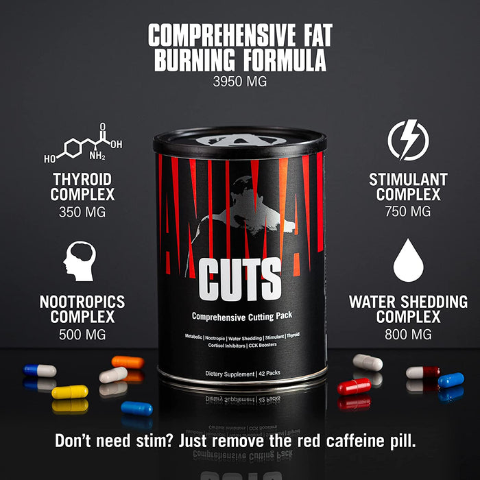 Universal Nutrition Animal Cuts - 42 Pack, Complete Fat Burner