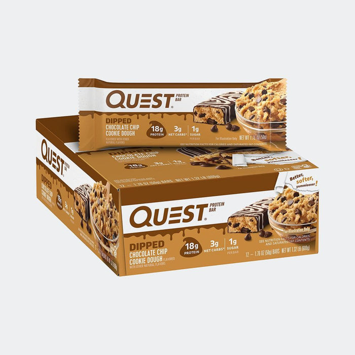 Quest Nutrition Protein Bar - Pack of 12, Protein 20gm, Fiber 13gm, Zero Added Sugar