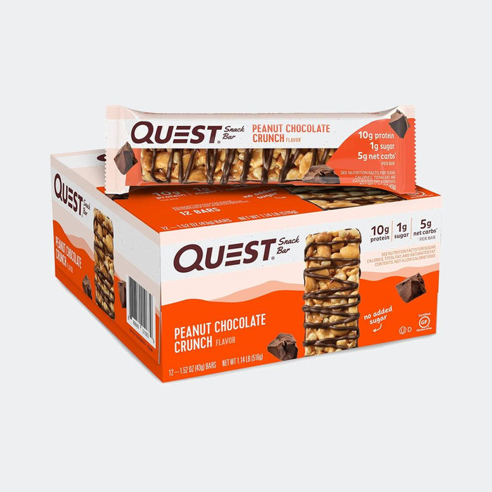 Quest Nutrition Protein Bar - Pack of 12, Protein 20gm, Fiber 13gm, Zero Added Sugar