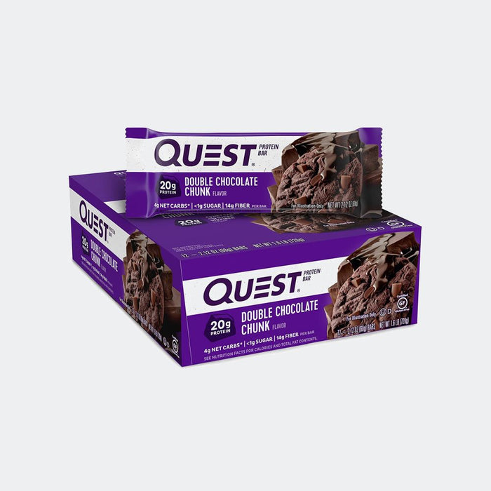 Quest Nutrition Protein Bar - Pack of 12, Protein 20gm, Fiber 13gm, Zero Added Sugar