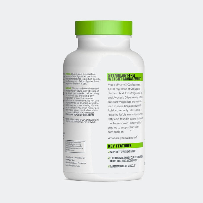 MusclePharm CLA Softgels 90 & 180 Servings, Weight Loss Support