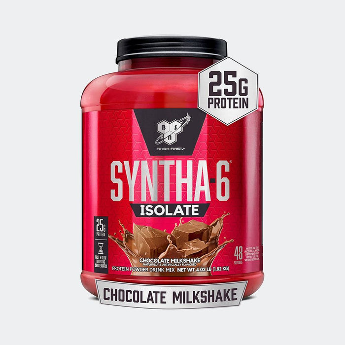 BSN SYNTHA-6 ISOLATE Whey Protein Powder 4.02lb, Fast & Slow Digesting Isolate Matrix