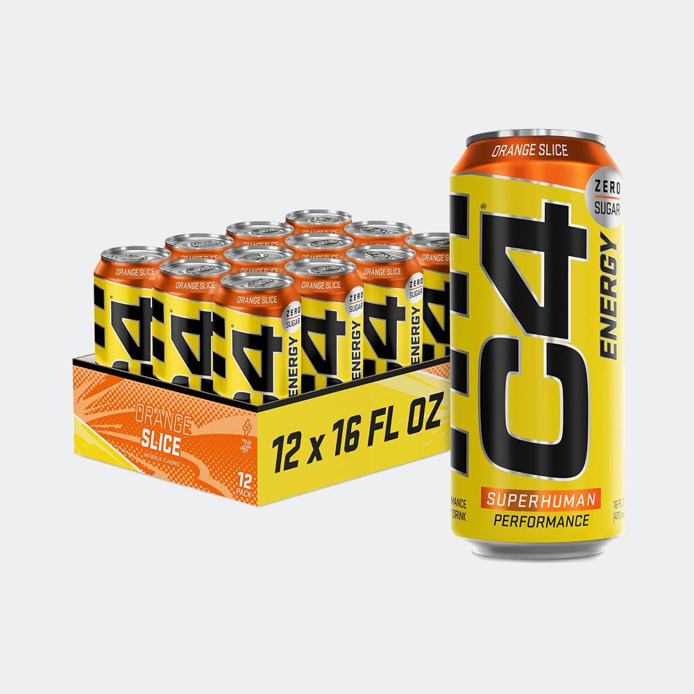Cellucor C4 Carbonated Zero Sugar Pre Workout Energy Drink 16 Fl oz - Pack of 12