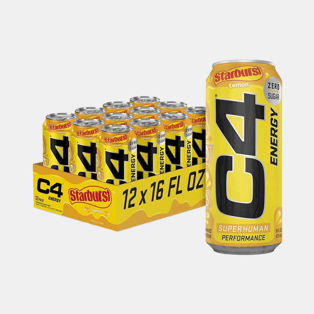 Cellucor C4 Carbonated Zero Sugar Pre Workout Energy Drink 16 Fl oz - Pack of 12