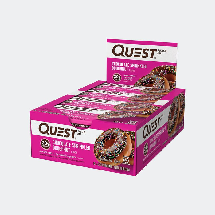 Quest Nutrition Protein Bar - Pack of 12, Protein 20gm, Fiber 13gm, Zero Added Sugar