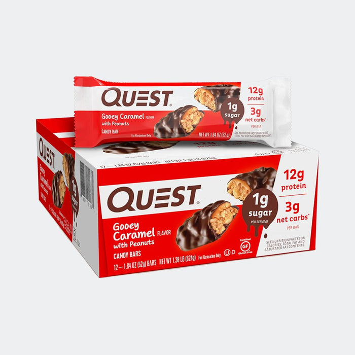 Quest Nutrition Protein Bar - Pack of 12, Protein 20gm, Fiber 13gm, Zero Added Sugar