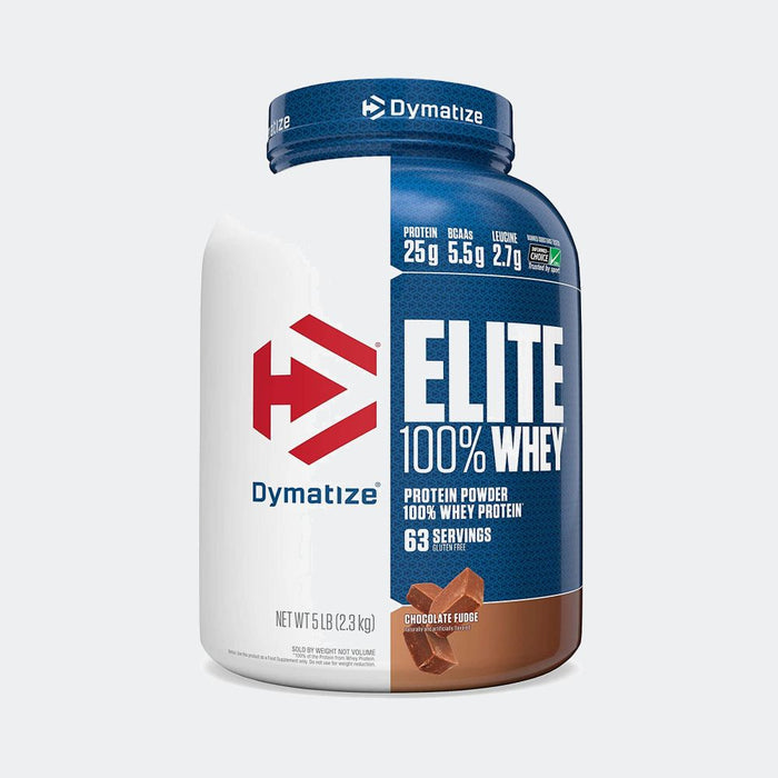 Dymatize Nutrition Elite 100% Whey 63 Serving Protein Powder 5lb, Gluten Free