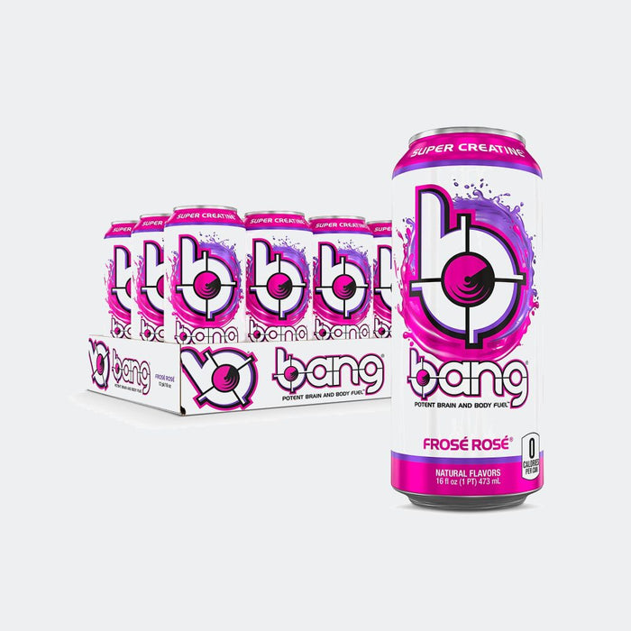 Bang Energy Drink - Pack of 12, 16 Fl oz, Contain Amino Acids, Creatine, Sugar Free, Carb Free