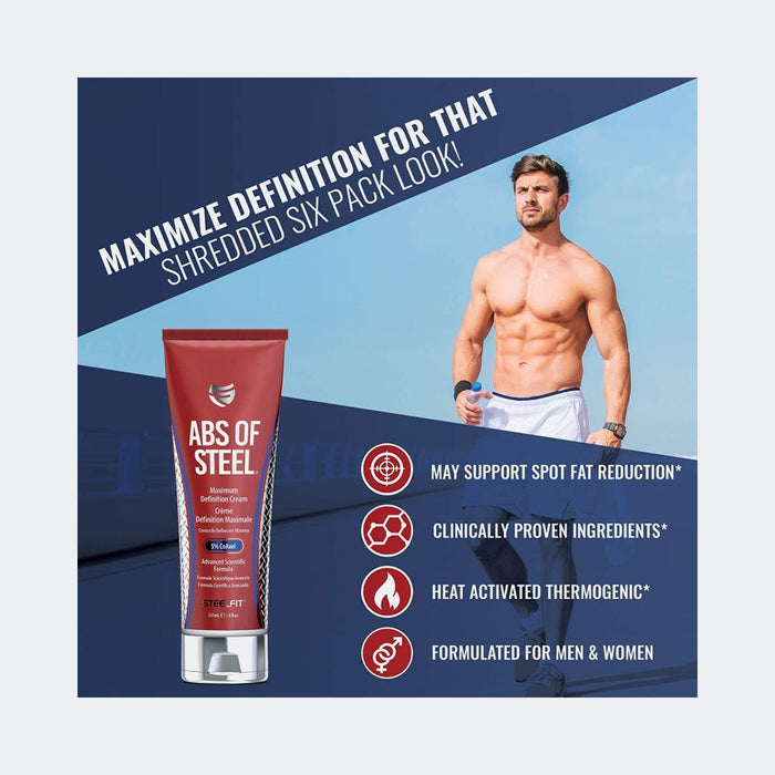 SteelFit Abs of Steel Maximum Definition Cream Workout Enhancer