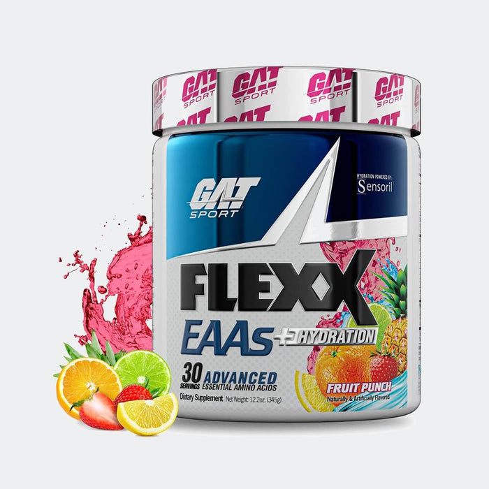 GAT Sport Flexx EAAs+Hydration 30 Servings, Essential Amino Acids with BCAAs