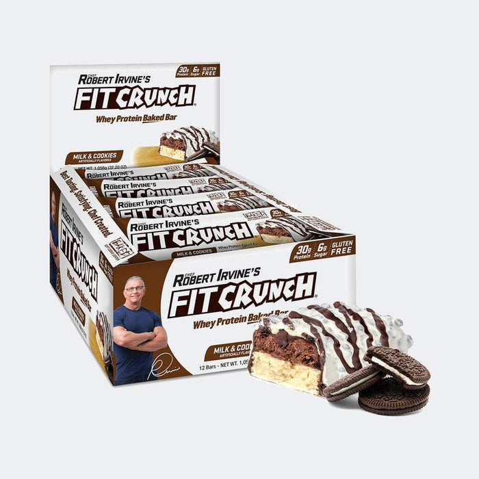 FitCrunch Whey Protein Baked Bar (Pack of 12)