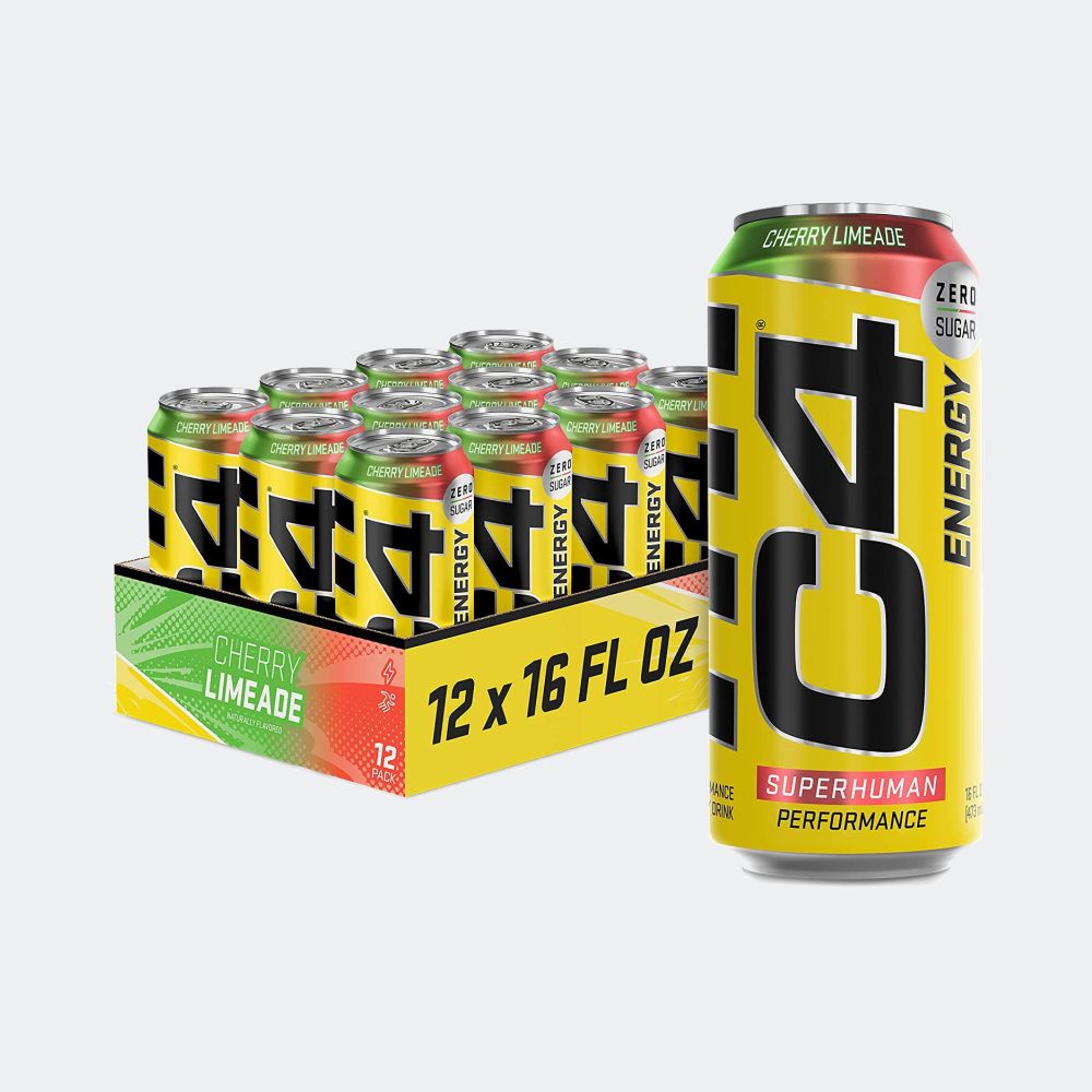 Cellucor C4 Carbonated Zero Sugar Pre Workout Energy Drink 16 Fl oz - Pack of 12