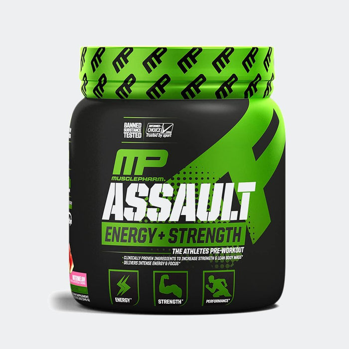 MusclePharm Assault Pre Workout Powder 30 Serving, Endurance and Strength