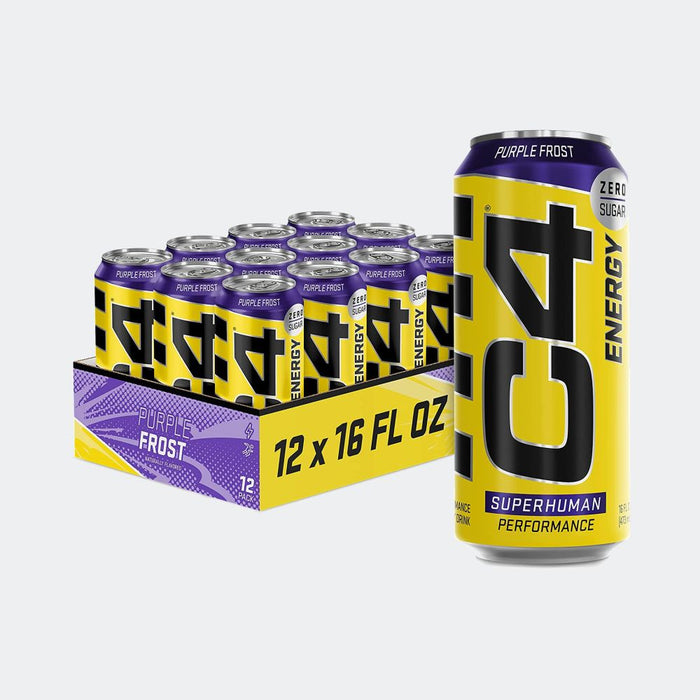 Cellucor C4 Carbonated Zero Sugar Pre Workout Energy Drink 16 Fl oz, Pack of 12