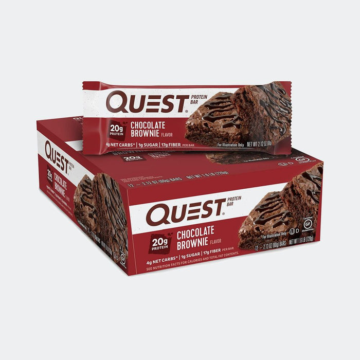 Quest Nutrition Protein Bar - Pack of 12, Protein 20gm, Fiber 13gm, Zero Added Sugar