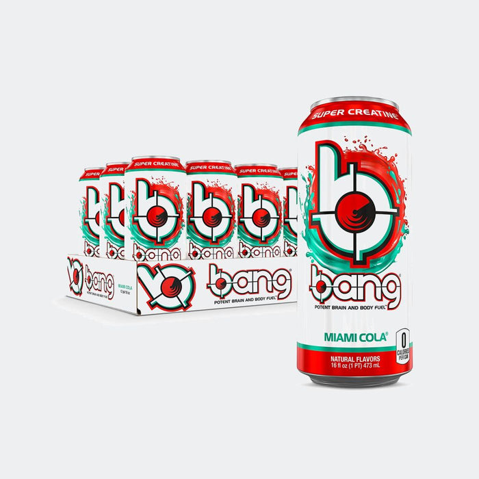 Bang Energy Drink - Pack of 12, 16 Fl oz, Contain Amino Acids, Creatine, Sugar Free, Carb Free