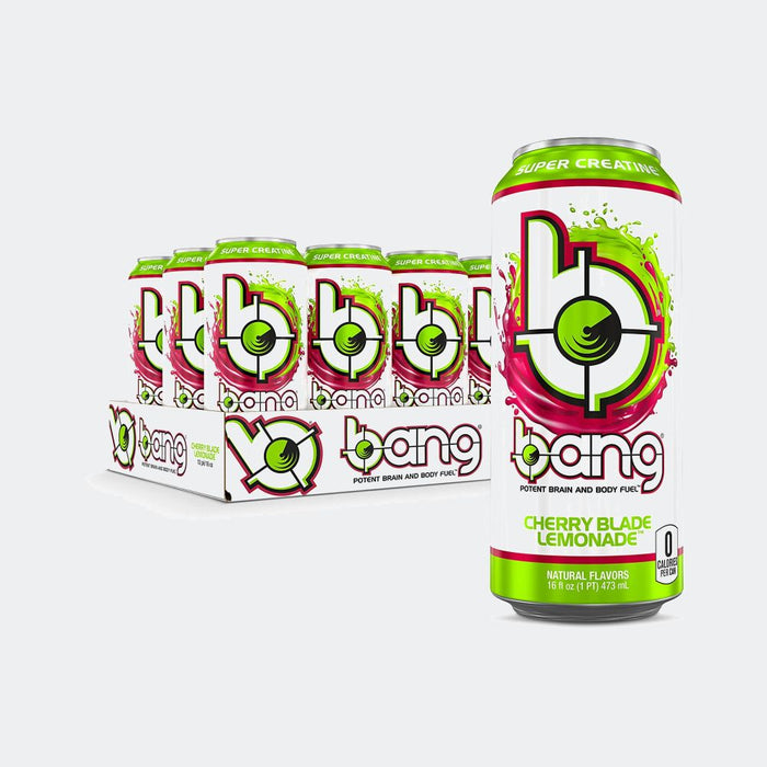 Bang Energy Drink - Pack of 12, 16 Fl oz, Contain Amino Acids, Creatine, Sugar Free, Carb Free