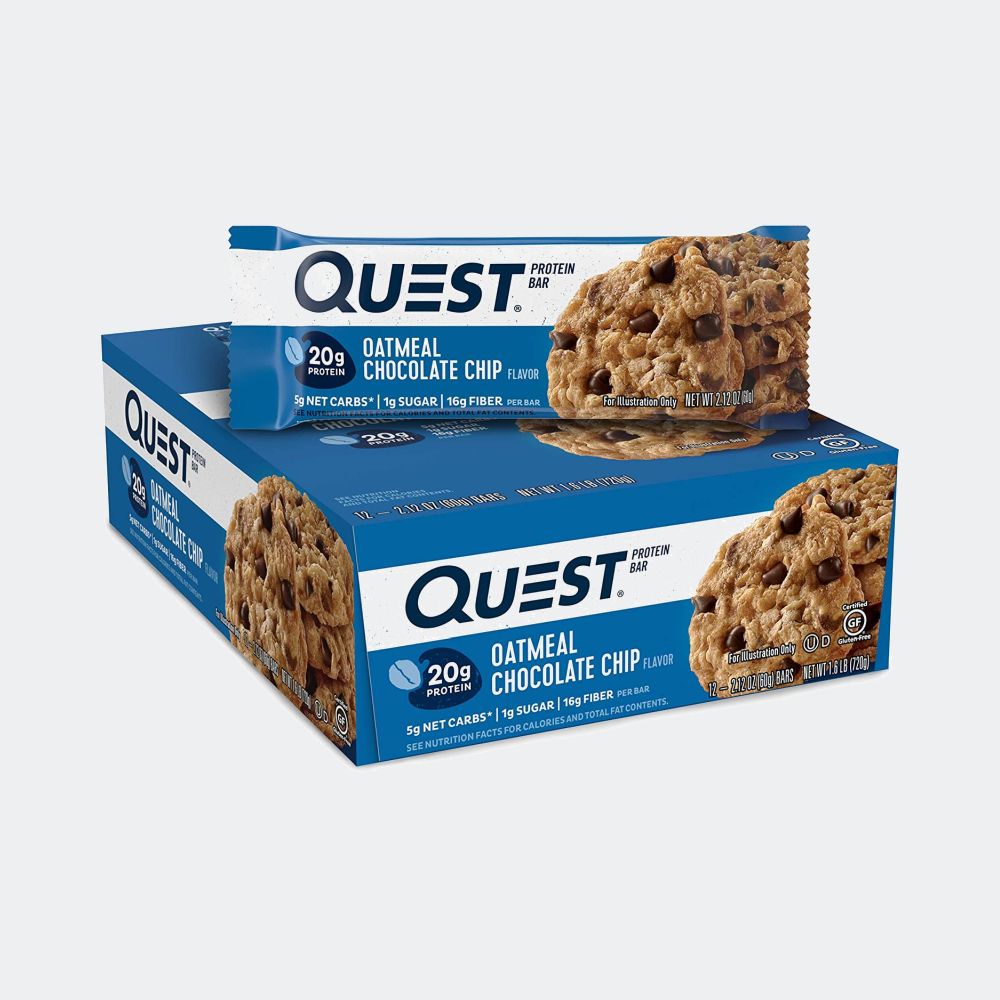 Quest Nutrition Protein Bar - Pack of 12, Protein 20gm, Fiber 13gm, Zero Added Sugar