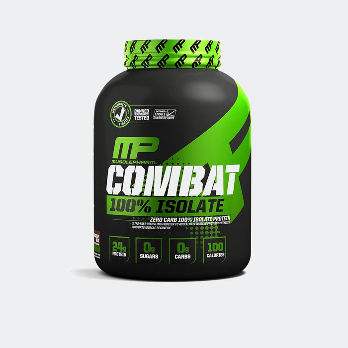 Muscle Pharm Combat 100% Isolate 5lb, Contains Zero Carbs and Zero Sugar