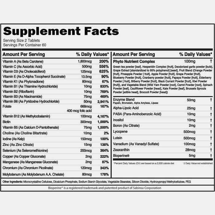 Evlution Nutrition VitaMode 60 Servings, High Performance Multivitamin