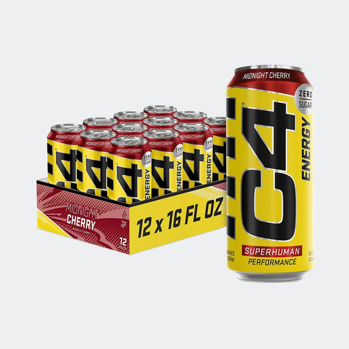 Cellucor C4 Carbonated Zero Sugar Pre Workout Energy Drink 16 Fl oz, Pack of 12