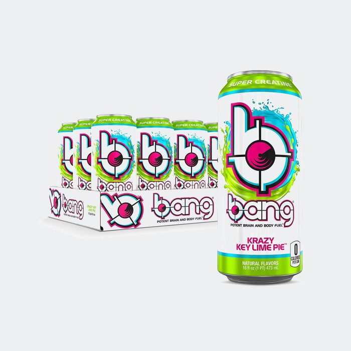 Bang Energy Drink - Pack of 12, 16 Fl oz, Contain Amino Acids, Creatine, Sugar Free, Carb Free