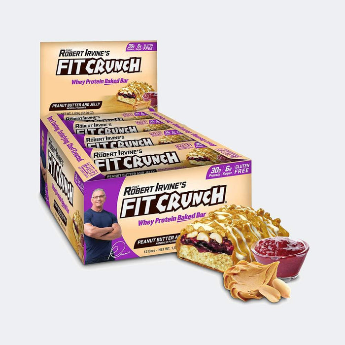 FitCrunch Whey Protein Baked Bar (Pack of 12)