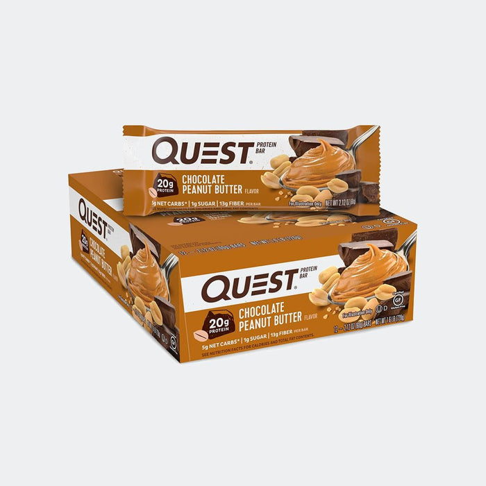 Quest Nutrition Protein Bar - Pack of 12, Protein 20gm, Fiber 13gm, Zero Added Sugar