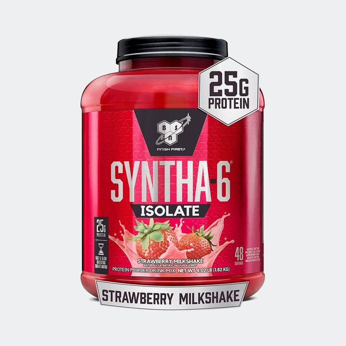 BSN SYNTHA-6 ISOLATE Whey Protein Powder 4.02lb, Fast & Slow Digesting Isolate Matrix