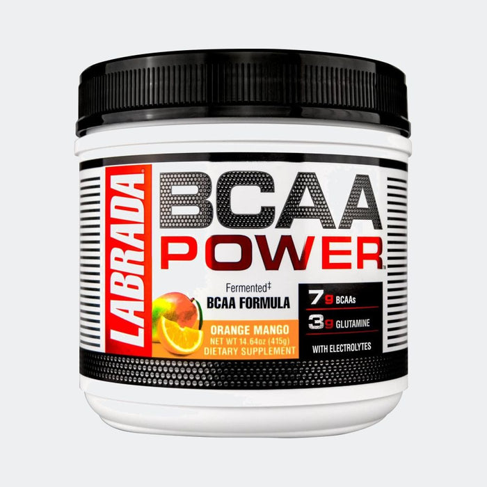 Labrada BCAA Power 30 Servings Fermented BCAA Formula, 3g Glutamine With Electrolytes