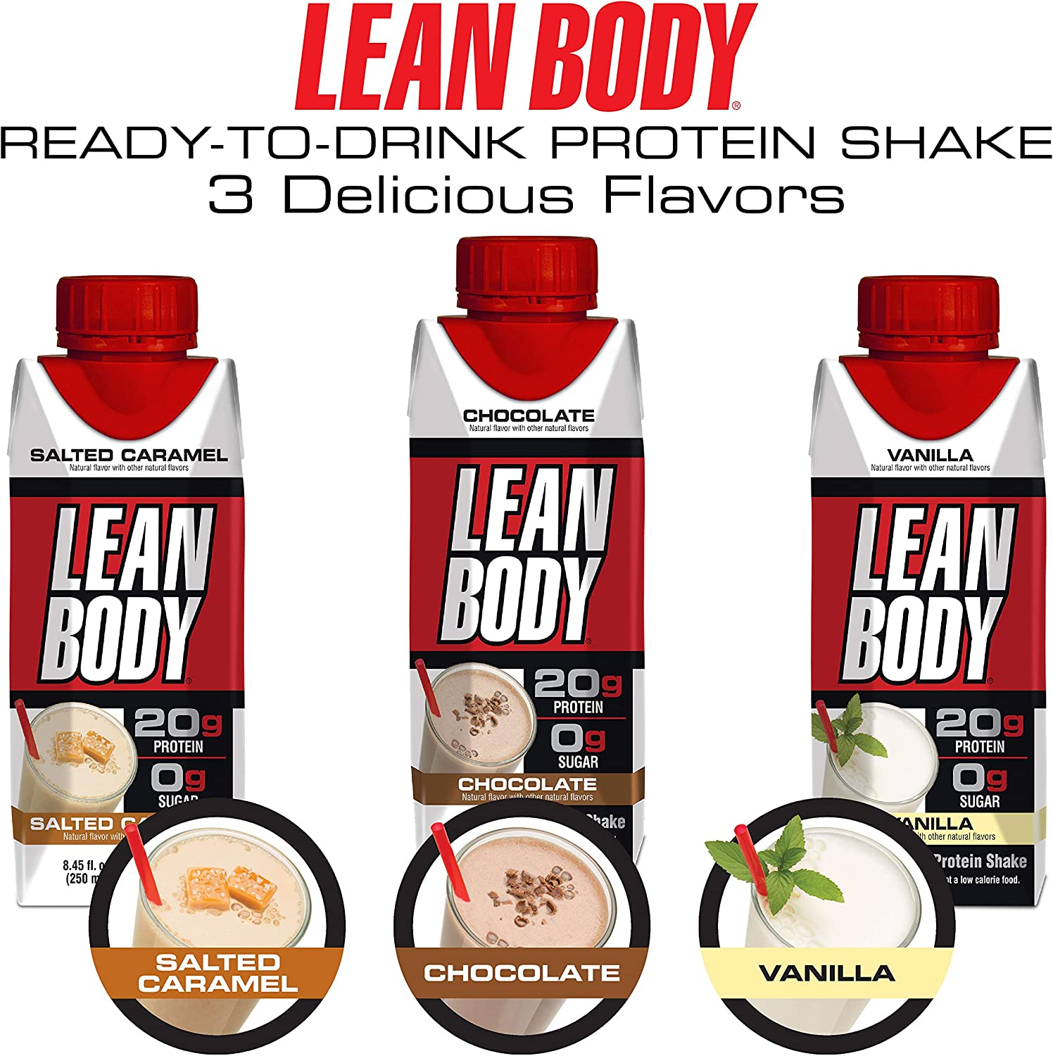 Labrada Lean Body Ready-to-Drink Protein Shake 8.45 Oz (Pack of 4)